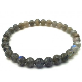 Bracelet ''Blue Light'' Labradorite perles 6mm