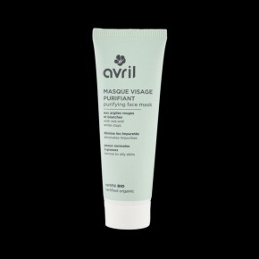 Masque visage purifiant aux argiles rouges et blanches (AVRIL)